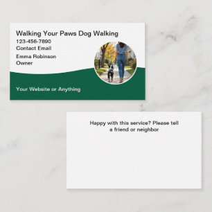 Dog Walking Sitting Business Cards