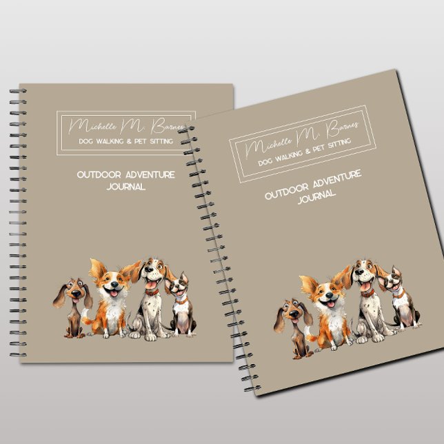 Dog Walking Sitting I Outdoor Adventure Journal  (Creator Uploaded)
