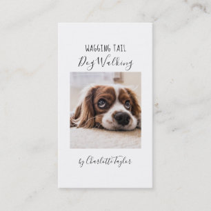 Dog Walking Theme Cute Business Card