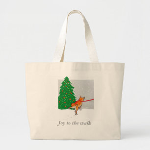 Dog walking tote bag