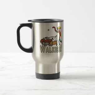 Dog Walking Walkies Travel Mug