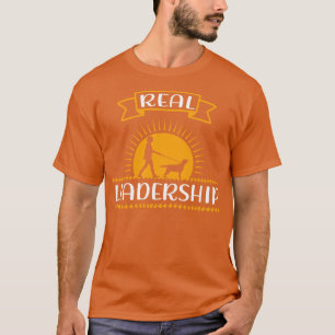 Dog Walking woman real leadership Dogs T-Shirt