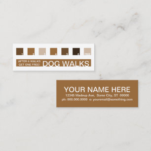 DOG WALKS customer appreciation (mod squares) Loyalty Card