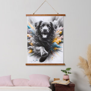 dog wall hangging tapestry art pet lover