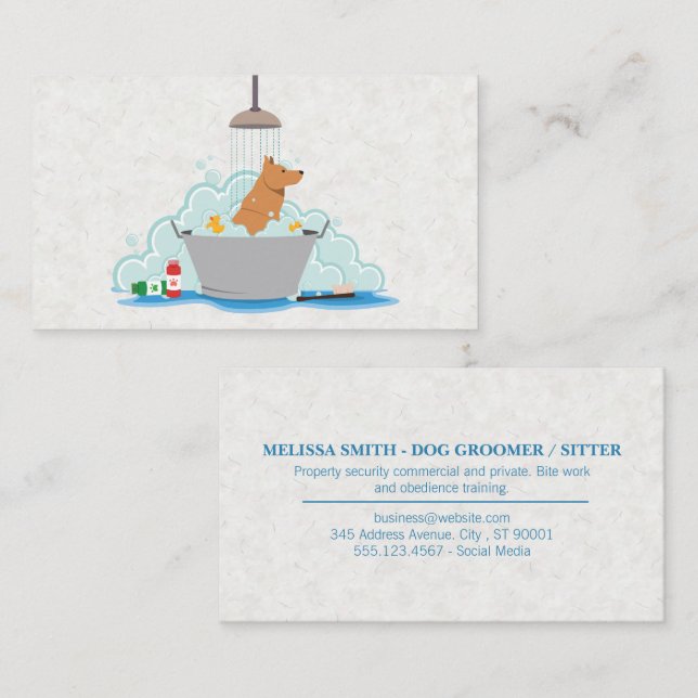Dog Wash Business Card (Front/Back)