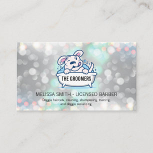 Dog Wash Cleaner Boke Business Card