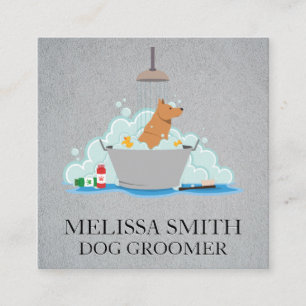 Dog Wash Square Business Card