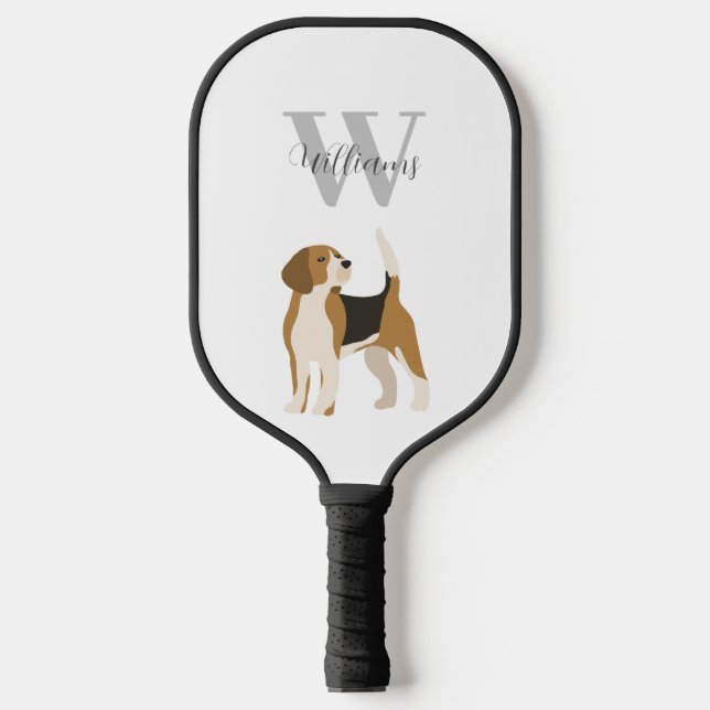 Dog Watercolor Personalised  Pickleball Paddle (Front)