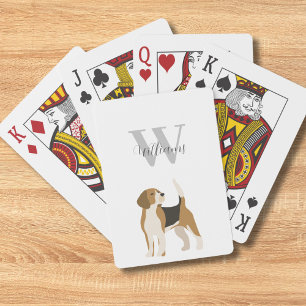Dog Watercolor Personalised Playing Cards