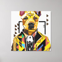 Dog Wearing a Suit: Digital Art