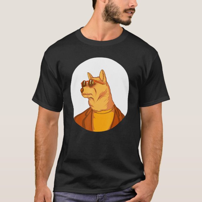 Dog Wearing Sunglasses T-Shirt (Front)