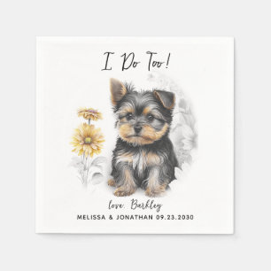 Dog Wedding Cocktail Napkin