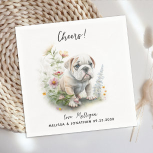 Dog Wedding Cocktail Napkin