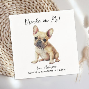 Dog Wedding Cocktail Napkin