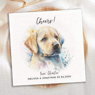 Dog Wedding Cocktail Napkin