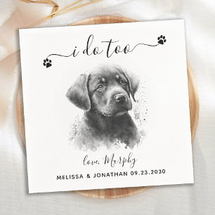 Dog Wedding Cocktail Napkin