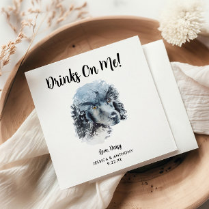 Dog Wedding Cocktail Napkins