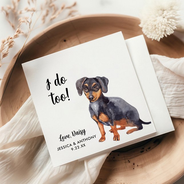 Dog Wedding Cocktail Napkins (Creator Uploaded)