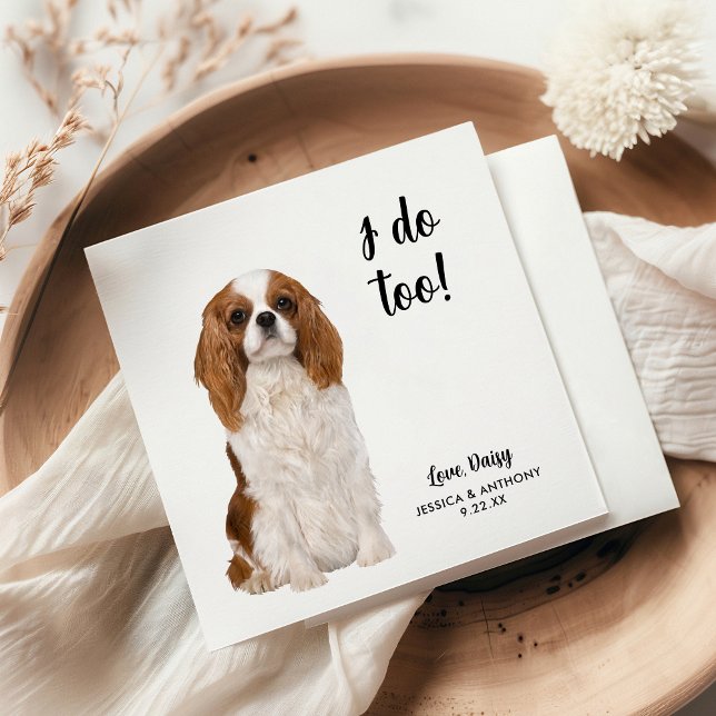 Dog Wedding Cocktail Napkins (Creator Uploaded)