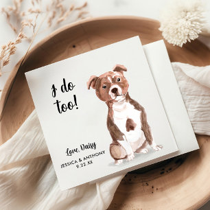 Dog Wedding Cocktail Napkins