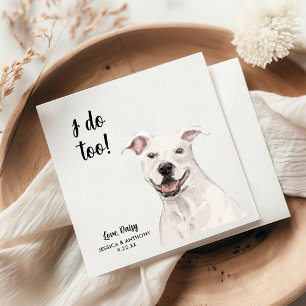 Dog Wedding Cocktail Napkins