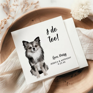 Dog Wedding Cocktail Napkins