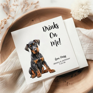 Dog Wedding Cocktail Napkins