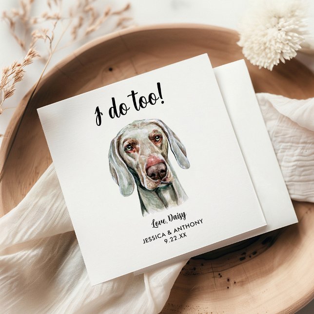 Dog Wedding Cocktail Napkins (Creator Uploaded)