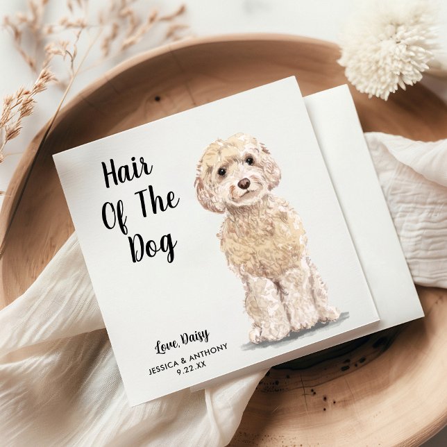 Dog Wedding Cocktail Napkins (Creator Uploaded)