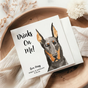 Dog Wedding Cocktail Napkins