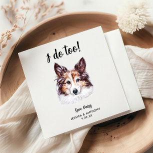 Dog Wedding Cocktail Napkins