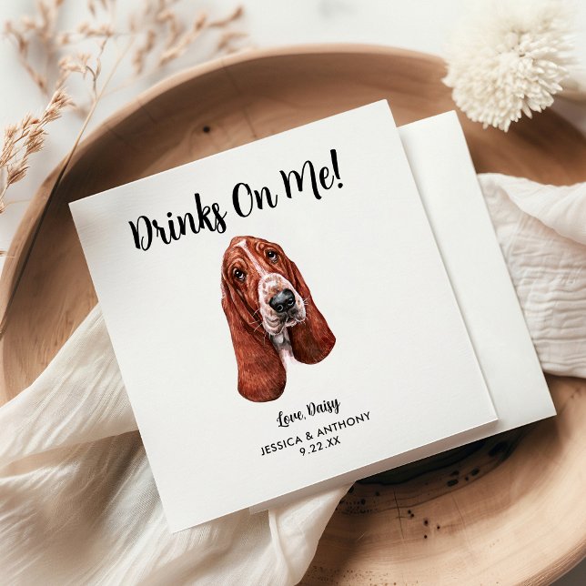 Dog Wedding Cocktail Napkins (Creator Uploaded)