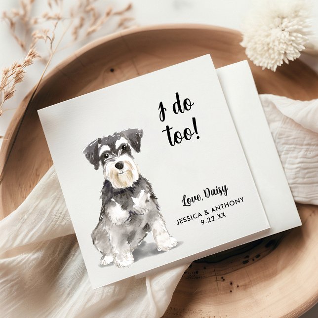 Dog Wedding Cocktail Napkins (Creator Uploaded)