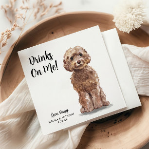 Dog Wedding Cocktail Napkins