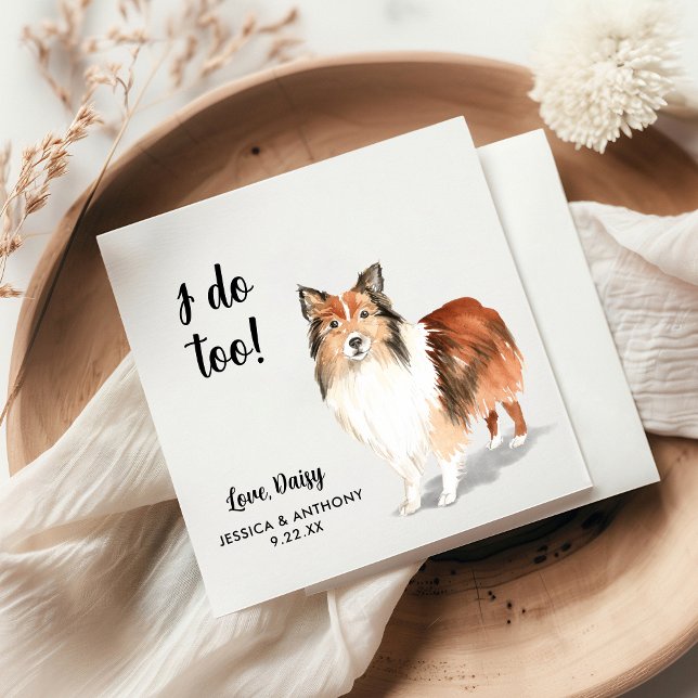 Dog Wedding Cocktail Napkins (Creator Uploaded)