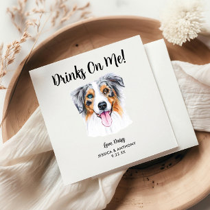 Dog Wedding Cocktail Napkins