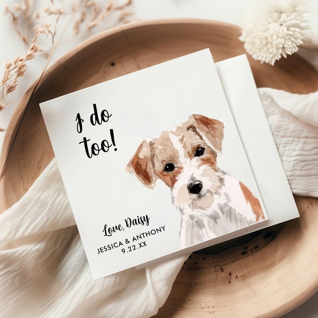 Dog Wedding Cocktail Napkins (Creator Uploaded)