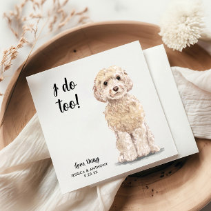 Dog Wedding Cocktail Napkins