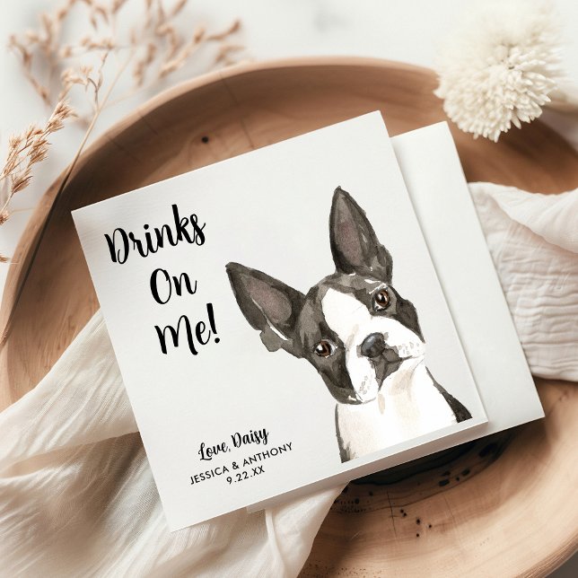 Dog Wedding Cocktail Napkins (Creator Uploaded)