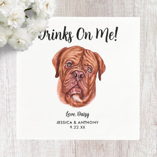 Dog Wedding Cocktail Napkins