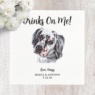 Dog Wedding Cocktail Napkins