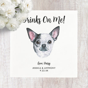 Dog Wedding Cocktail Napkins