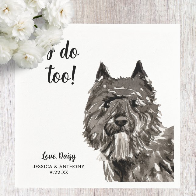 Dog Wedding Cocktail Napkins (Creator Uploaded)