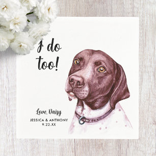 Dog Wedding Cocktail Napkins 