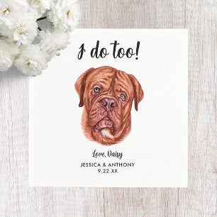 Dog Wedding Cocktail Napkins