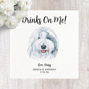 Dog Wedding Cocktail Napkins