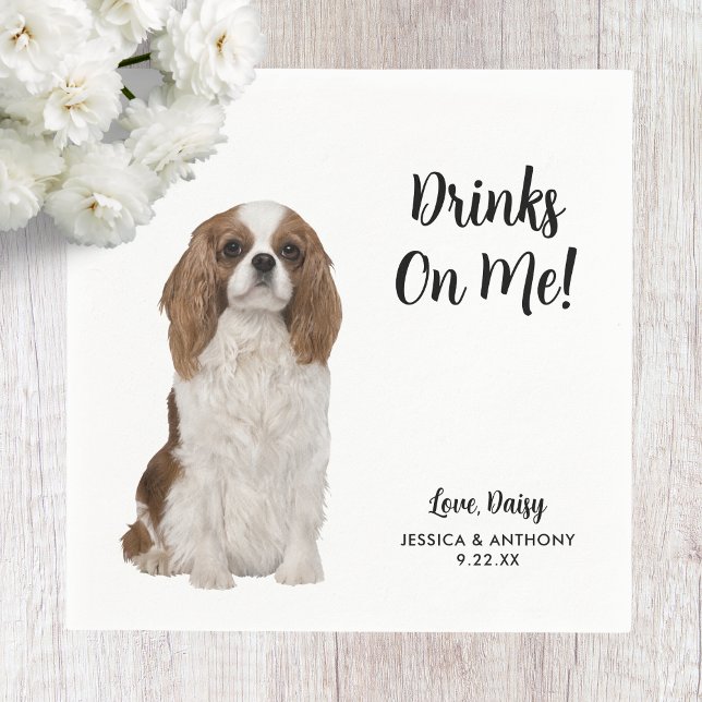 Dog Wedding Cocktail Napkins (Creator Uploaded)