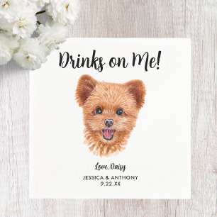Dog Wedding Cocktail Napkins