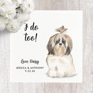 Dog Wedding Cocktail Napkins