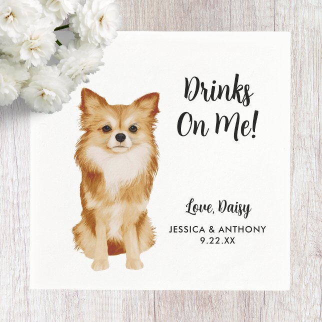 Dog Wedding Cocktail Napkins (Creator Uploaded)